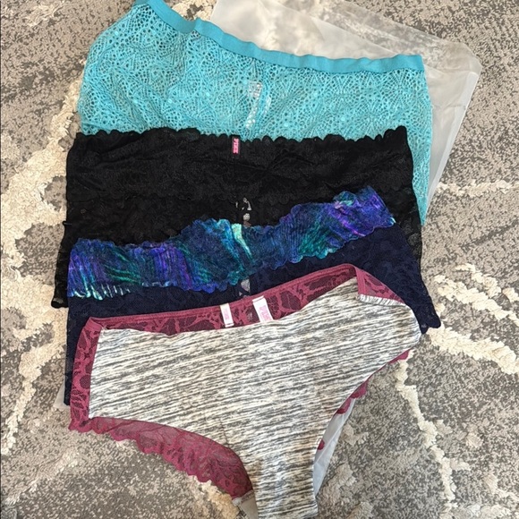 Victoria Secret  bundle Lace and Patterned Panties - Picture 1 of 2